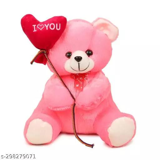 24cm bollon  pink teddy bear for someone special