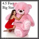 4.5_FEET_PINK_Teddy_Branded_Long_Soft_Lovable_Hug_image_1.jpg
