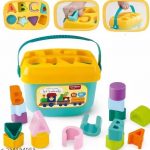 AD PRODUCTS Plastic Baby and Toddler Baby First's Block Shape Sorter Colors ABCD Shape Toys for 1 Year Old Girl (Multi Color) (Block)