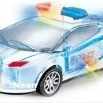 APS Friction Powered   3D Car Toy with Lights & Music  (Multicolor)