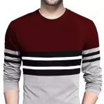 Cotton_Maroon_Long_Sleeves_Striped_Tshirts_image_1.jpg