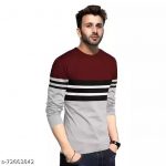 Cotton_Maroon_Long_Sleeves_Striped_Tshirts_image_1.jpg