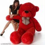 Cute Bootsy Red 90 Cm 3 feet Huggable And Loveable For Someone Special Teddy Bear - 90 cm  (Red)