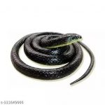 Fun Rubber Snake Toy Real Cobra Prank Toy Cobra for Kids Black Colour Rubber Snake Prank Toy pack of 1