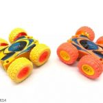 JVTS (Pack of 2)  (Multicolor)3D Small Double Sided Tumbling Car toy for Kids