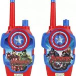 Superhero Character Walkie Talkie Set for Kids with Extendable Antenna for Extra Range (150 feet)