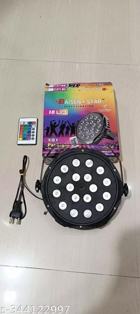18  LED RGB Multi Color Images Reflection Multi Color Mixing Light for Disco/Party/DJ Club/Diwali/Birthday