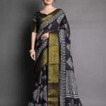 Chanderi_Cotton_Black_Coloured_Saree_With_Blouse_image_1.jpg