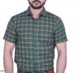 Trendy_Green_checked_Regular_Fit_Shirts_for_Men_image_1.jpg