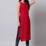 Women_s_Indian_Sleeveless_Gold_Print_Red_Kurta___image_1.jpg