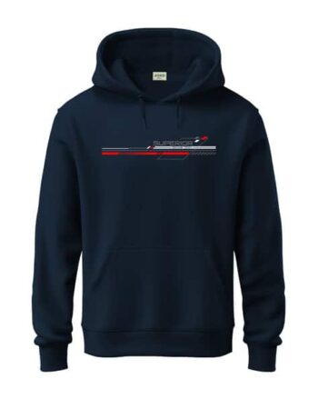 Typographic Print Hoodie with Kangaroo Pocket