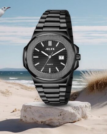 Men Analogue Watch with Stainless Steel Strap-AL3052-BB