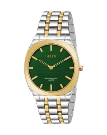 Men Analogue Watch with Push-Button Clasp