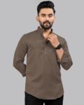 Men Regular Fit Mandarin-Collar Kurta