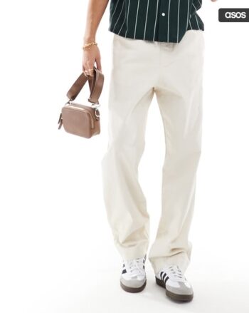 Flat-Front Mid-Rise Trousers