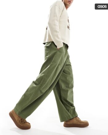 Men Flat-Front Slim Fit Chinos