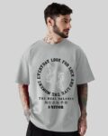 Men Typographic Print Loose Fit T-Shirt