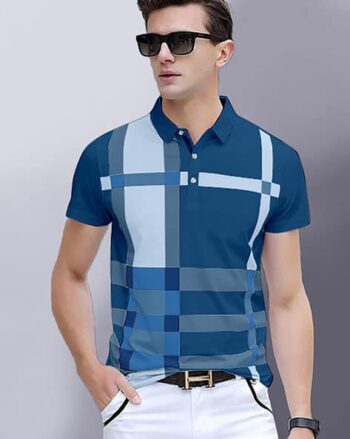 Men Stripes Regular Fit Polo T-shirt
