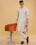 Men Printed Regular Fit Long Kurta