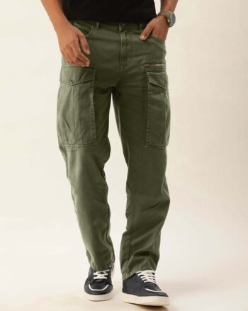 Women Flat-Front Relaxed Fit Trousers