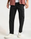 Men Straight Fit Chinos with Insert Pockets