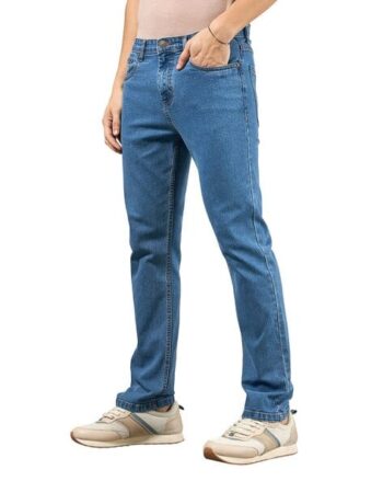Men Lightly Washed Relaxed Fit Jeans