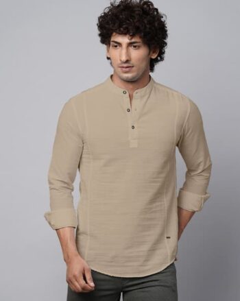 Men Regular Fit Short Kurta