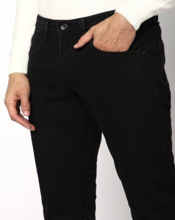 Men Cotton Low Rise Straight Jeans