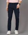 Men Austin Trim Fit Flat-Front Trousers