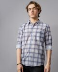 Men Shirt with Button Down Collar
