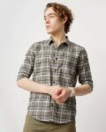 Serene Ribbed Elegance Regular Fit Shirt