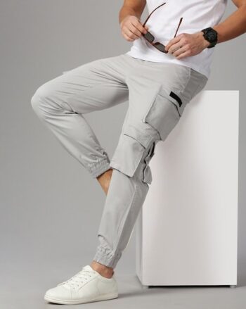 Flat-Front Loose Fit Chinos with Insert Pocket