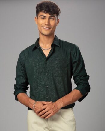 Geometric Slim Fit Shirt