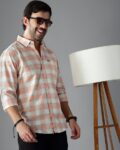 Men Regular Fit Band Collar Shirt