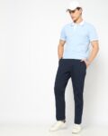 Men Mid-Rise Relaxed Fit Flat Front Trousers