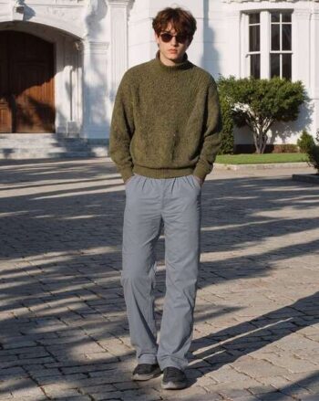 Men Stripes Relaxed Fit Trousers