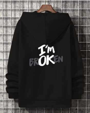 Men Regular Fit Hooded Sweatshirt