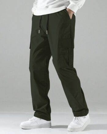 Men Camouflage Print Relaxed Fit Cargo Pants