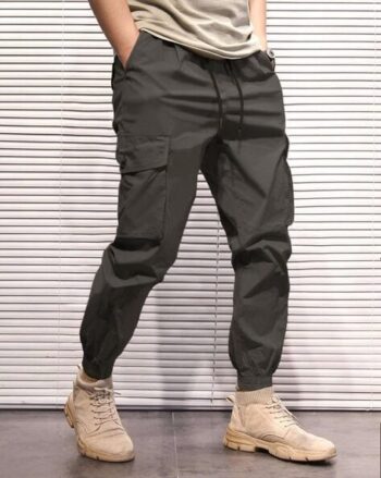 Mid-Rise Single-Pleat Trousers with Insert Pockets