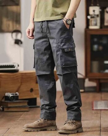 Heathered Straight Fit Trousers