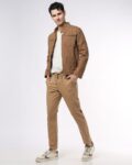 Men Seersucker Regular Fit Chinos