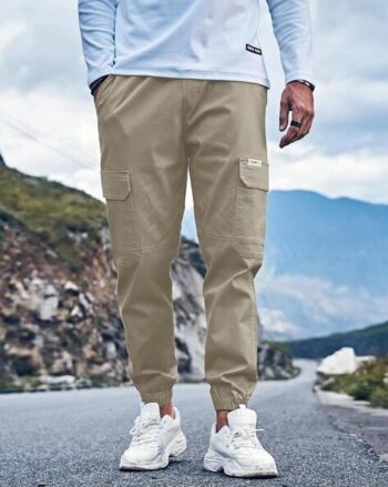 Men Straight Fit Cargo Pants