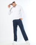 Men Slim Fit Mid-Rise Trousers