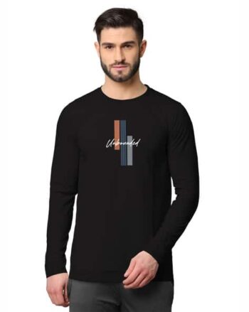 Men Long Sleeve Regular Fit Hooded T-Shirt