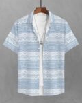 Full-Sleeves Shirt with Band-Collar