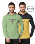 Men Typographic Print Regular Fit Hoodie