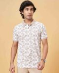 Men Slim Fit Floral Print T-Shirt