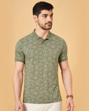 Men Floral Slim Fit T-Shirt