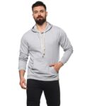 Men Logo Print Regular Fit Hoodie