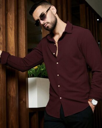 Men Geometric Print Regular Fit Shirt